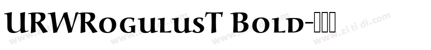 URWRogulusT Bold字体转换